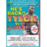 BOXING Twenty two programmes for various UK venues from the 1980's and 1990's inc. Cowdell, Hope,