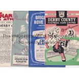 CHARLTON A collection of 50 Charlton Athletic home programmes 1949/50 (8), 1950/51 (9) (includes v