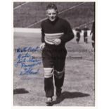 RANGERS FC AUTOGRAPHS Two reprinted 10" X 8" B/W photos of Jock Shaw and George Brown, who played