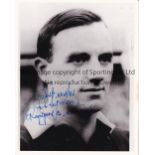 RANGERS FC AUTOGRAPHS Two reprinted 10" X 8" B/W photos of Bob McPhail and Scot Symon, who played