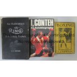 BOXING BOOKS / JOHN CONTEH AUTOGRAPH Three hardback books: The Ring Record Book 1948 slightly