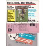 FOREIGN PROGRAMMES Forty five programmes from the 1980's covering domestic and European matches from