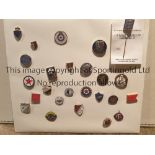 BADGES Twenty five Lapel badges, Football Clubs, A popular type of badge in their day. Good