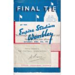 1936 FA CUP FINAL / ARSENAL V SHEFFIELD UNITED Programme for the FA Cup Final at Wembley 25/4/1936
