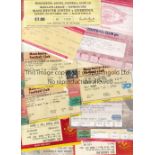 MANCHESTER UNITED TICKETS Ninety home and away tickets from the 80's onwards. Generally good