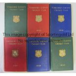 YORKSHIRE CRICKET A collection of 6 Yorkshire County Cricket Club Yearbooks 1934, 1935, 1936,