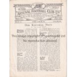 ARSENAL V NEWCASTLE UNITED 1923 Programme for the League match at Arsenal 25/8/1923, two very