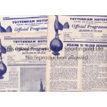 SPURS A collection of 67 Tottenham programmes 1949-1961. Homes 1948/49 (1) , 1956/57 (2), 1957/58 (