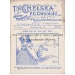 CHELSEA / NEWCASTLE Programme Chelsea v Newcastle United FA Cup 4th Round 6/3/1915. Scarce 1st World