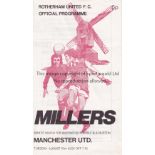 MANCHESTER UNITED Scarce programme for the away Benefit match for widows of Noble and Burton v