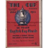 THE CUP Brochure for 50 years of the FA Cup 1884 - 1933. Fair to generally good