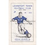 TOTTENHAM HOTSPUR Programme for the away Eastern Counties League match v. Lowestoft Town 2/2/1963,