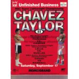 JULIO CESAR CHAVEZ V MELDRICK TAYLOR 1994 Onsite programme for the WBC Super Lightweight