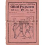 TOTTENHAM V ARSENAL 1923 Programme for the League match at Tottenham 24/11/1923, slight worn down