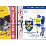 RESERVES AND YOUTH FOOTBALL PROGRAMMES Seventy programmes for 41 different home clubs including