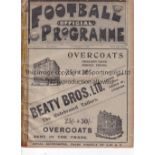 EVERTON V CHELSEA / LIVERPOOL RES. V BURSLEM PORT VALE 1912 Joint programme 9/11/1912 ex-binder,