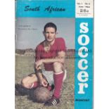 1963 TOTTENHAM TOUR OF SOUTH AFRICA Rare June 1963 issue of the ''South African FA Soccer