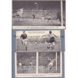 HAROLD HASSELL AUTOGRAPHS Three B/W signed magazine pictures of Hassell of the Huddersfield Town and