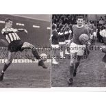 1960'S FOOTBALL PRESS PHOTOS Forty eight B/W 8" X 6" press photos with stamps and paper notations on