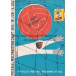 WORLD CUP FINAL 1954 Programme West Germany v Hungary World Cup Final 4/7/1954 in Bern. Includes