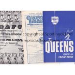 SCOTTISH FOOTBALL PROGRAMMES Sixty six programmes from 1960's and 1970's including home clubs