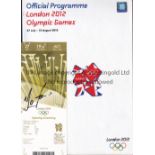 MO FARAH AUTOGRAPH Signed ticket for the Opening Ceremony plus offical Games programme. Ticket in