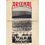 ARSENAL Limited edition book, Arsenal History and Full Record 1886 - 1988 by Scott Grant and Colin
