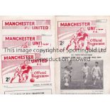 GEORGE BEST / MANCHESTER UNITED Five Manchester United programmes all of which have George Best