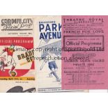 1940's Ten programmes: Aldershot v Swindon 1st home match 47-48, Bradford Park Avenue v Plymouth