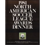 N.A.S.L. 1981 / PELE AUTOGRAPH Programme and Media Release sheets for the Awards Dinner in Toronto