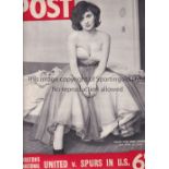 SPURS / MAN UNITED Picture Post Magazine dated 5/7/1952 with a 4 Page report of the Tottenham v