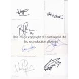 MANCHESTER UNITED AUTOGRAPHS Twenty autographs on separate white cards inc. David Gaskell, Andy