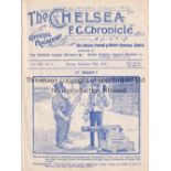 CHELSEA / WOOLWICH ARSENAL Programme Chelsea v Woolwich Arsenal London Professional Charity Fund