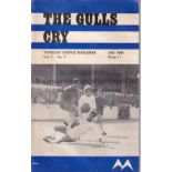 TORQUAY UNITED Magazine The Gulls Cry volume 1 issue 1 for January 1968. Good