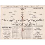 ARSENAL V WEST BROMWICH ALBION 1936 Programme for the League match at Arsenal 10/4/1936, very