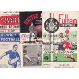 1950's Collection of 50 programmes from the 50's Including v 4 x Colchester, 6 x Man Utd, 2 x