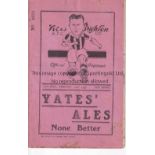 NEW BRIGHTON V BARROW 1939 Programme for the League match at New Brighton 11/2/1939, with ageing