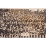 BRIGHTON / MAN CITY Postcard of a crowd scene probably from the Brighton & Hove Albion v