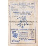 LUTON TOWN Programme for the away Met. Lge. Cup match v. Tonbridge 15/1/55, slightly creased and