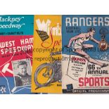 SPORTS MISCELLANY A collection of miscellaneous sporting items. 15 Speedway programmes to include