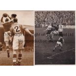 CARDIFF CITY Seven original B/W Press action photographs, 5 of which have stamps on the reverse.