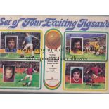 FOOTBALL JIGSAWS 1970'S A pack of 4 jigsaws in a folder for George Best, Bobby Moore, Gordon Banks