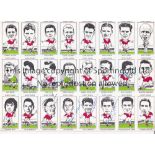 MANCHESTER UNITED / BUSBY BABES / AUTOGRAPHS A card with 24 drawings in card form which has been