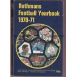ROTHMANS FOOTBALL YEARBOOK 1970-71 Softback book for the first year of the publication. Good
