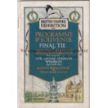 1923 FA CUP FINAL / WEST HAM UNITED V BOLTON Programme for the first FA Cup Final at Wembley 28/4/