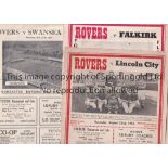 DONCASTER A collection of 3 Doncaster Rovers home programmes v Swansea Town 1950/51, Lincoln