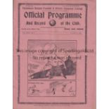 SPURS Home programme from the truncated wartime season Tottenham Hotspur v Birmingham City 26/8/