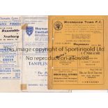 METROPOLITAN LEAGUE PROGRAMMES 1954/5 Three programmes: Dunstable v Newbury Town 29/1/55 ,