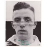 CELTIC FC AUTOGRAPHS Two reprinted 10" X 8" B/W portrait photos of John Divers and John McPhail, who