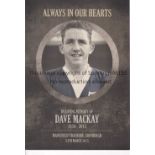 DAVE MACKAY Programme for the service in Loving Memory of Dave Mackay 1934 - 2015 at Mansfield